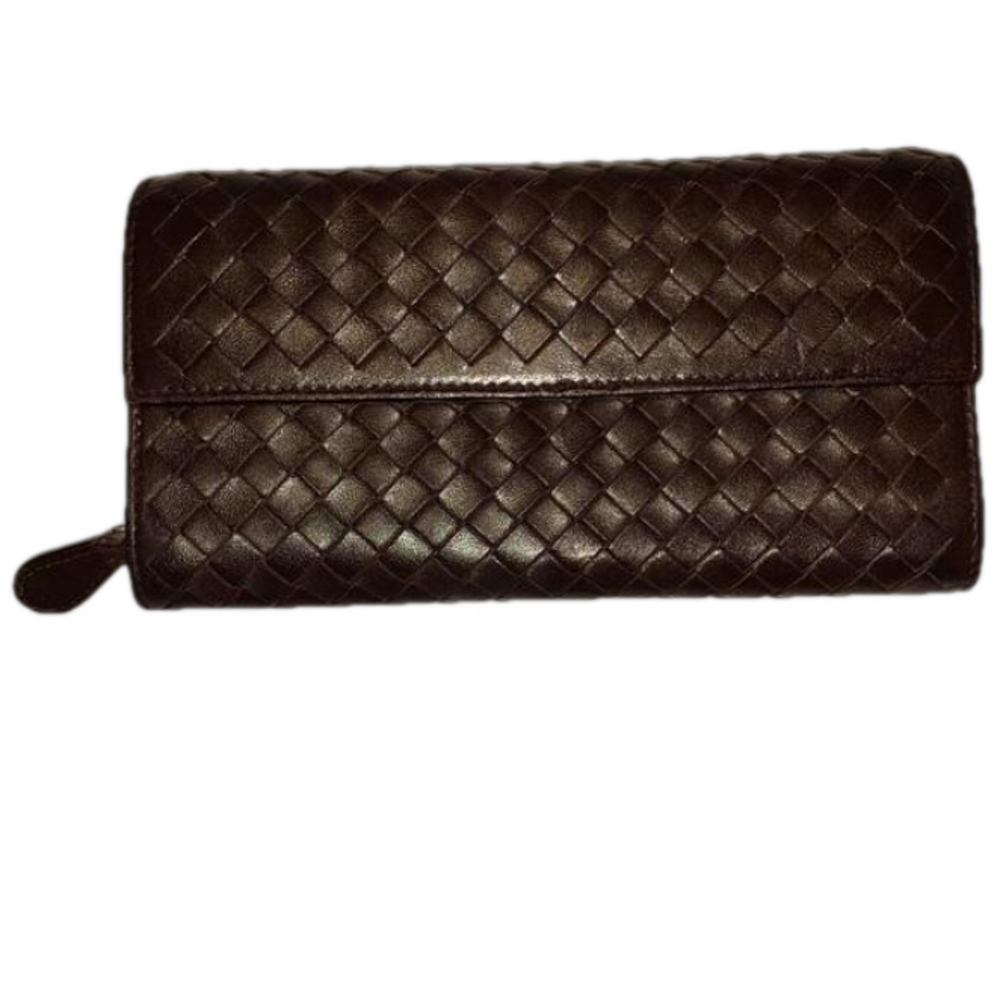 Bottega Veneta leather long wallet